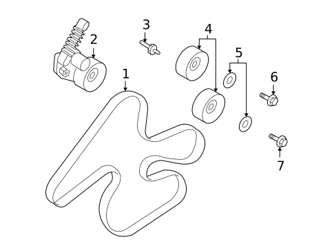 Belts & Pulleys for 2009 Volvo S80 #0