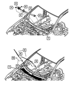 68003831AA - Electrical: Wiper Frame Grommet for Mopar Image