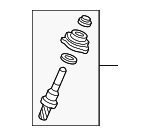 53100SDR900 - Steering: Rack And Pinion Steering Pinion Shaft for Honda: Accord Image