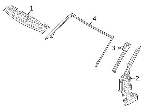 Windshield Header & Components for 2018 Land Rover Range Rover Evoque #0
