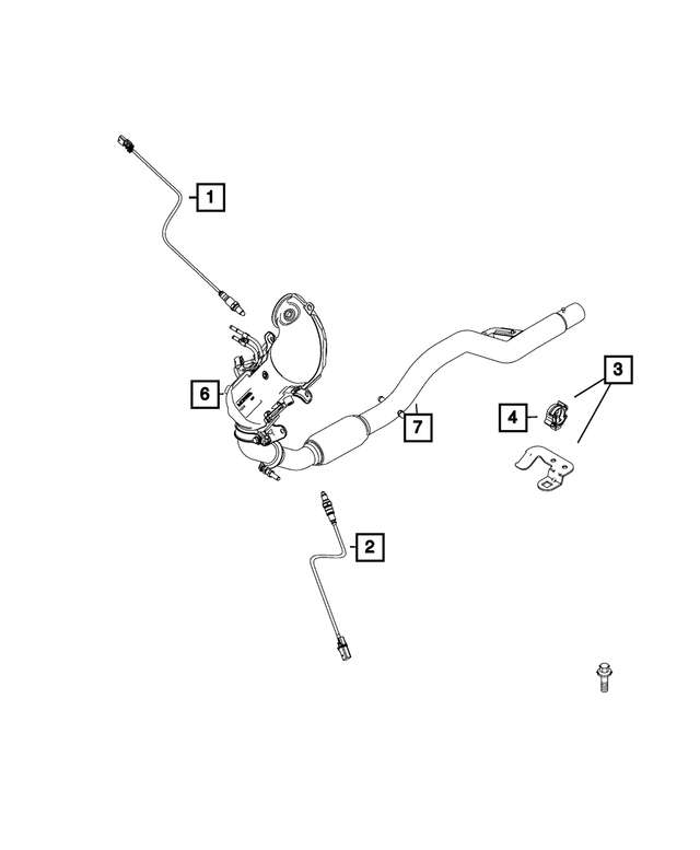 68439519AA - Electrical: Oxygen Sensor for Mopar Image