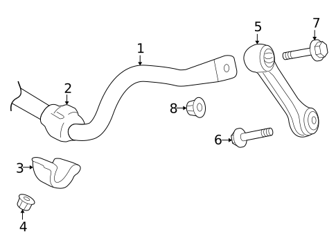 Stabilizer Bar & Components for 2010 Audi A5 Quattro #0