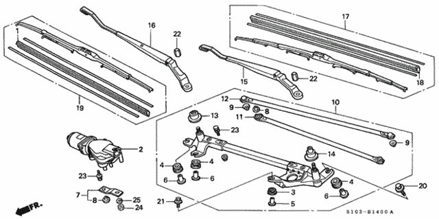 Front Windshield Wiper for 2001 Honda CR-V #0