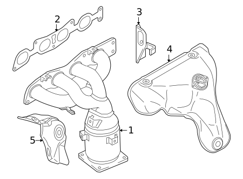 Exhaust Manifold for 2011 Suzuki Kizashi #0