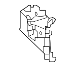 60845T5RA00ZZ - : 2015-2020 Honda - Gusset R Front Side Frame for Honda: Fit, HR-V Image