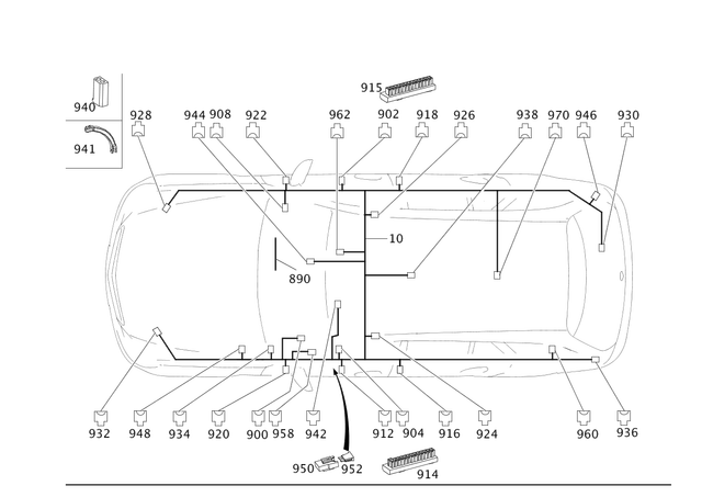 45468240 - Electrical Equipment and Instruments: Distributor Block for Mercedes-Benz Image