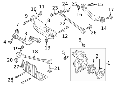 Rear Suspension for 2023 Audi SQ5 Sportback #0