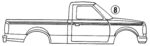 F57Z1020000AC - Body: Stripe Tape for Ford: Ranger Image