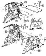 6503167 - Interior Trim: Trim Panel Clip for Mopar Image