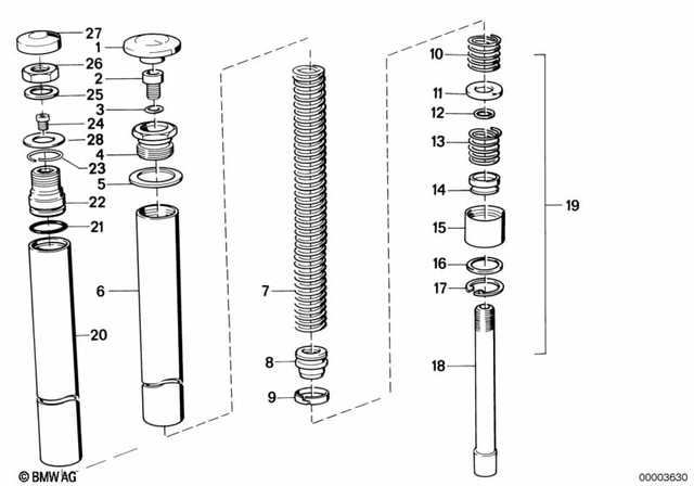 31421452205 - Front Axle, Front Suspension: Compression Spring -  for BMW-Motorrad Image