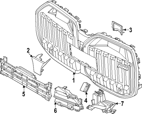 Grille & Components for 2023 BMW i7 #1