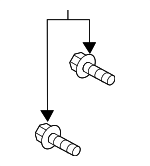 B25D33698 - : Caliper Support Bolt for Mazda: Miata, MX-5 Miata, Protege, RX-8 Image