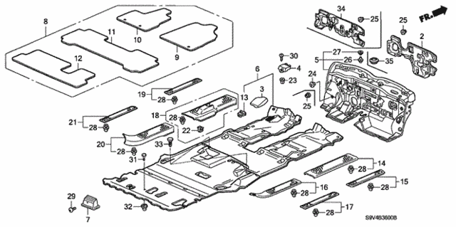 Floor Mat for 2005 Honda Pilot #0