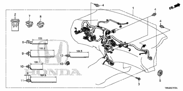 Wire Harness (2) for 2012 Honda Civic #0