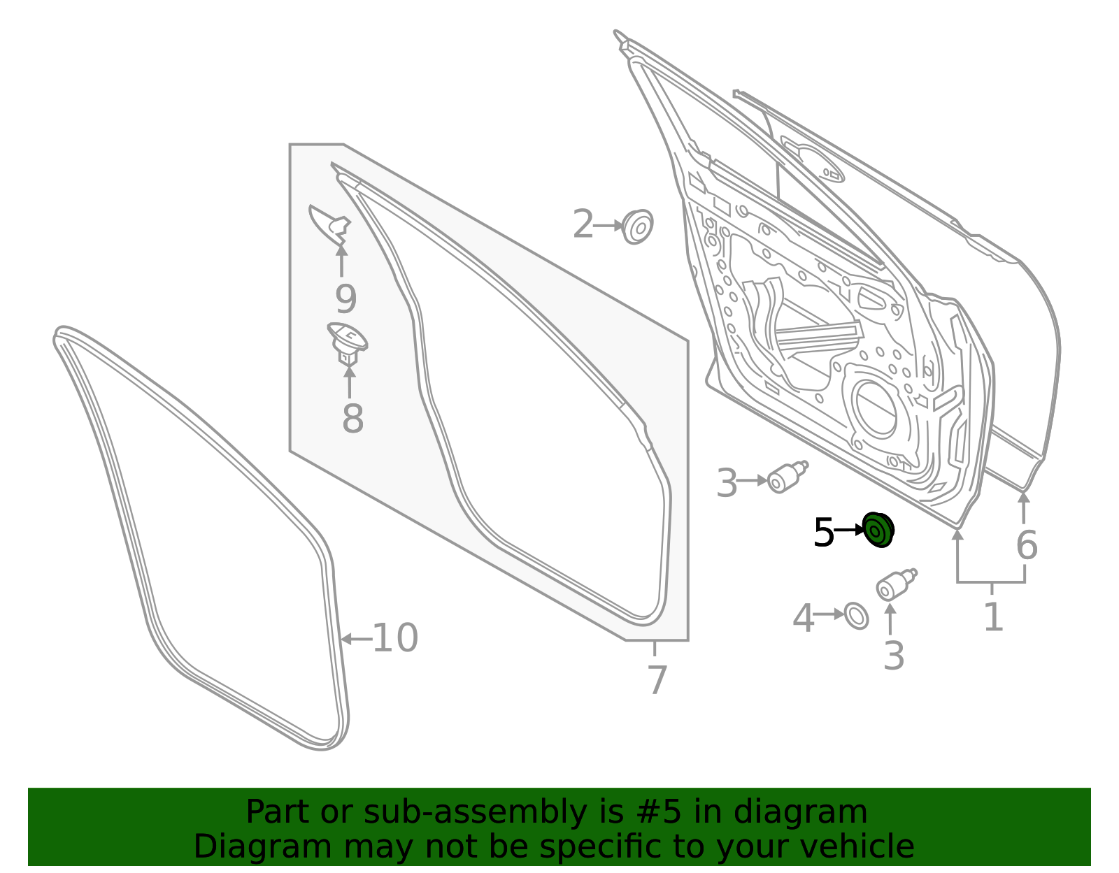 BF67-51-261 - Door Shell Grommet - 1990-2025 Mazda | Mazda Swag