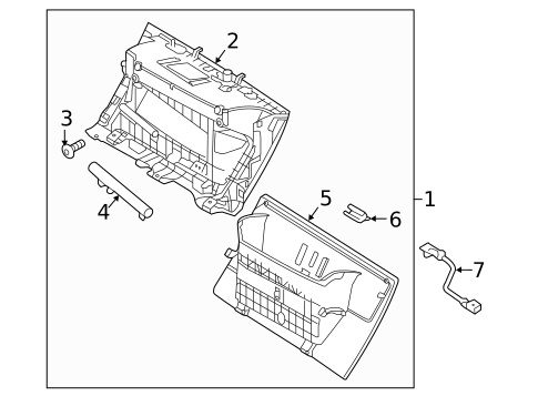 Glove Box for 2023 Jaguar I-Pace #0
