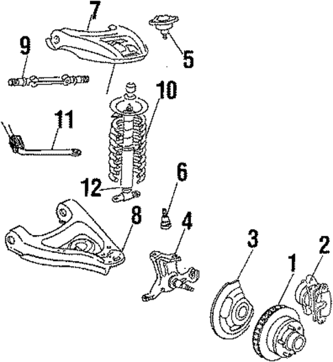 Front Brakes for 1986 Pontiac Bonneville #0