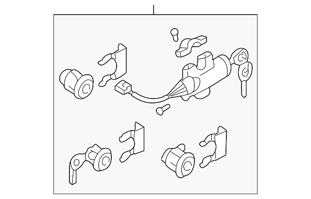 Lock Set - Nissan (K9810-7Z100)