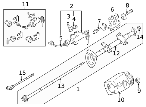 Shaft & Internal Components for 2000 Nissan Xterra #1