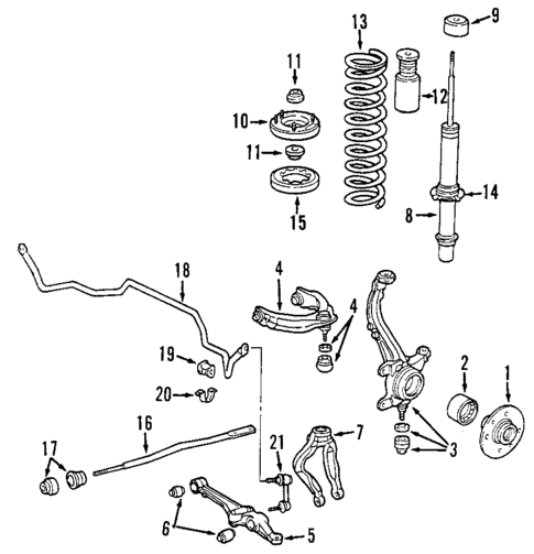 Upper Control Arm for 2003 Acura TL #0
