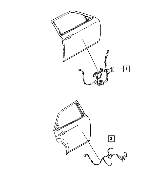 68084152AG - Electrical: Front Door Wiring, Right for Mopar Image