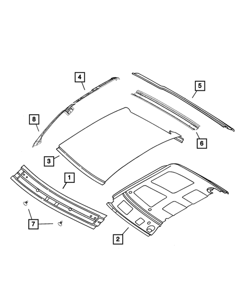 Roof Panel for 2002 Dodge Ram 3500 #0