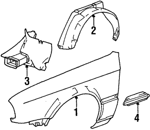 51711935841 - Body: Fender Liner for BMW Image