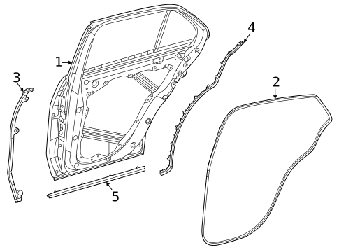 Door & Components for 2025 Mercedes-Benz GLE63 AMG S #0
