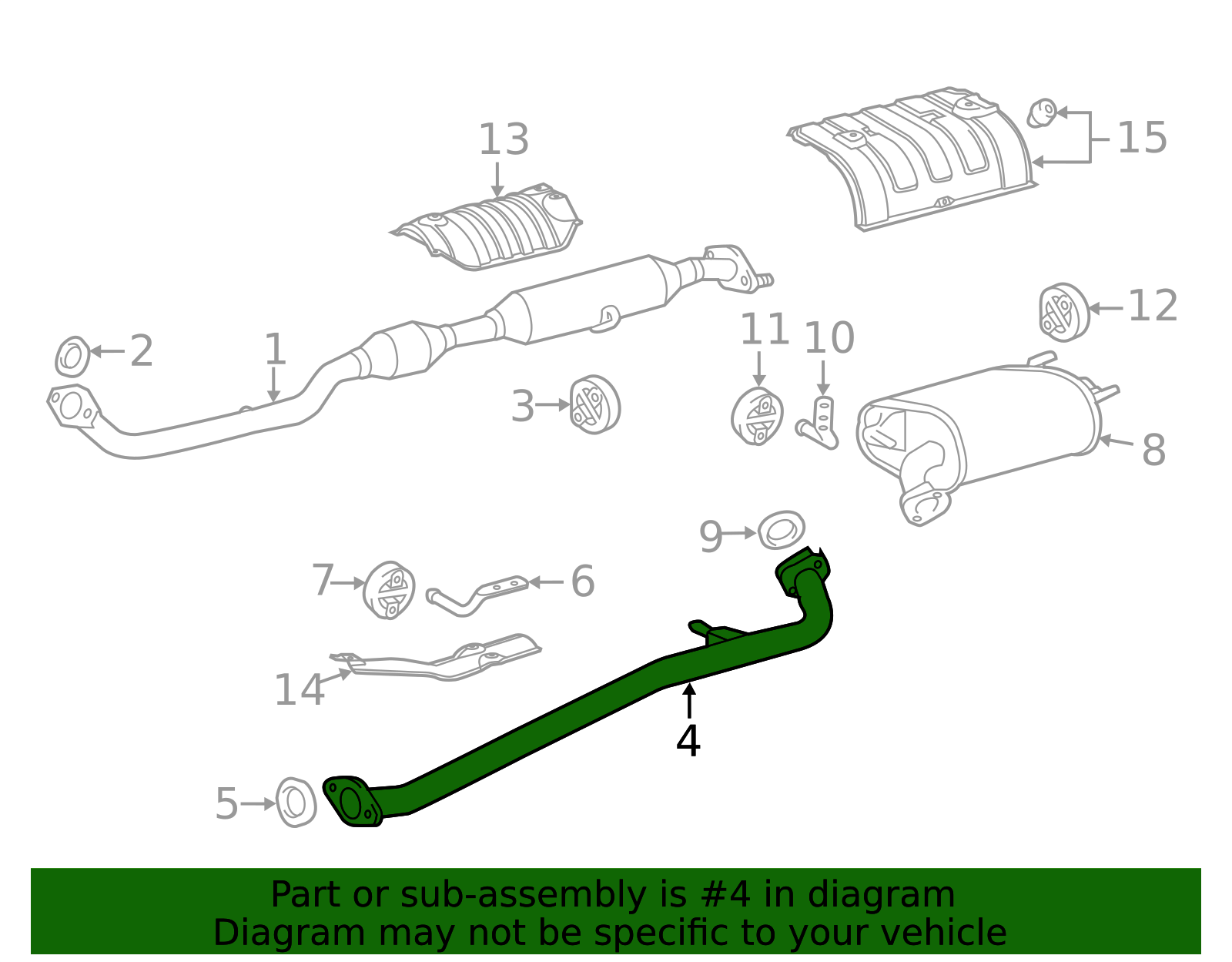2013-2018 Lexus ES300h Exhaust Intermediate Pipe 17420-36150 | OEM ...