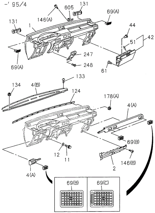 Instrument Panel (1) for 1997 Honda Passport #0