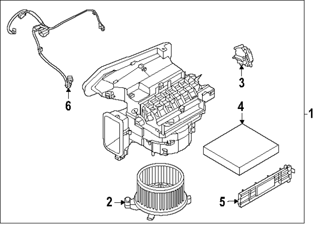 272007JA0A - HVAC: Blower Assembly for INFINITI: QX80 Image