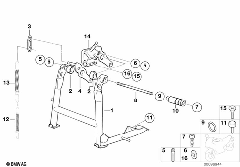 Center Stand for 2002 BMW-Motorrad R 1150 RS #0