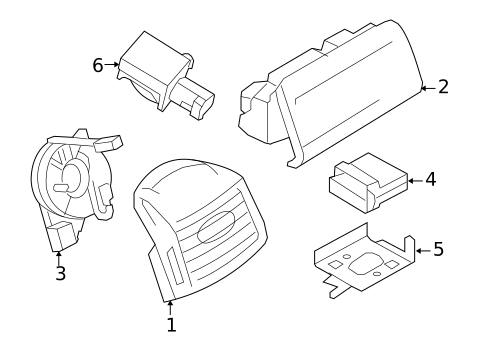 Air Bag Components for 2008 Ford F-250 Super Duty #0