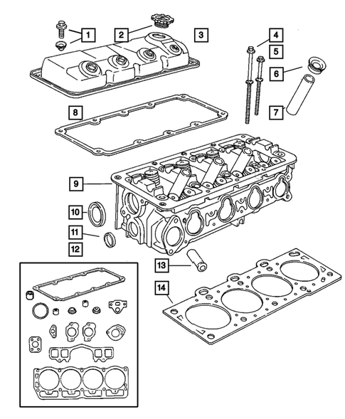 Cylinder Head for 2003 Dodge Neon #0