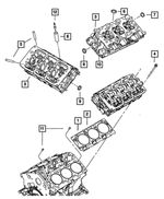 4792925AA - 4.0L Gas; Engine: Cylinder Head, Bare for Mopar Image