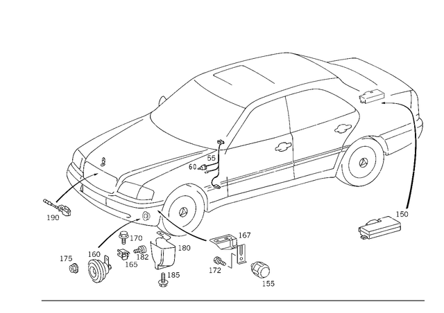 2105402081 - Electrical System: Receptacle Housing for Mercedes-Benz: 180C, 250, 280E, 300S, 300SD, 400SE, 400SEL, 500SEC, 500SEL, 500SL, 600SEL, 600SL, AMG GT, AMG GT Black Series, AMG GT C, AMG GT R, AMG GT S, B Electric Drive, B250e, C220, C230, C240, C250, C280, C300, C32 AMG, C320, C350, C350e, C400, C43 AMG, C450 AMG, C55 AMG, C63 AMG, C63 AMG S, CL500, CL55 AMG, CL550, CL600, CL63 AMG, CL65 AMG, CLA250, CLK320, CLK350, CLK430, CLK500, CLK55 AMG, CLK550, CLK63 AMG, CLS400, CLS500, CLS55 AMG, CLS550, CLS63 AMG, CLS63 AMG S, E250, E320, E350, E400, E420, E430, E500, E55 AMG, E550, E63 AMG, E63 AMG S, G500, G55 AMG, G550, G550 4x4, G580, G63 AMG, G65 AMG, GL320, GL550, GLA250, GLC63 AMG S, GLE43 AMG, GLE450 AMG, GLE63 AMG S, GLK250, GLK350, Maybach S550, Maybach S560, Maybach S600, Maybach S650, ML320, ML350, ML430, ML450, ML500, ML55 AMG, ML550, ML63 AMG, R320, R350, R500, S350, S400, S420, S430, S450, S500, S55 AMG, S550, S550e, S560, S600, S63 AMG, S65 AMG, SL320, SL400, SL450, SL500, SL55 AMG, SL550, SL600, SL63 AMG, SL65 AMG, SLC300, SLC43 AMG, SLK230, SLK250, SLK280, SLK300, SLK320, SLK350, SLK55 AMG, SLR McLaren, SLS AMG Image image