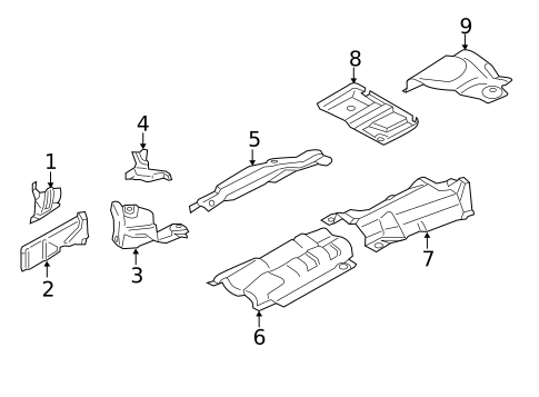 Heat Shields for 2013 BMW X1 #0