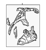 64300TM8305ZZ - Body: Inner Panel for Honda: Insight Image