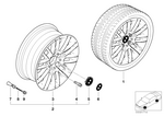 36116751762 - : Light Alloy Rim H36110 for BMW Image