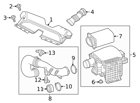 Air Intake for 2017 INFINITI Q50 #0