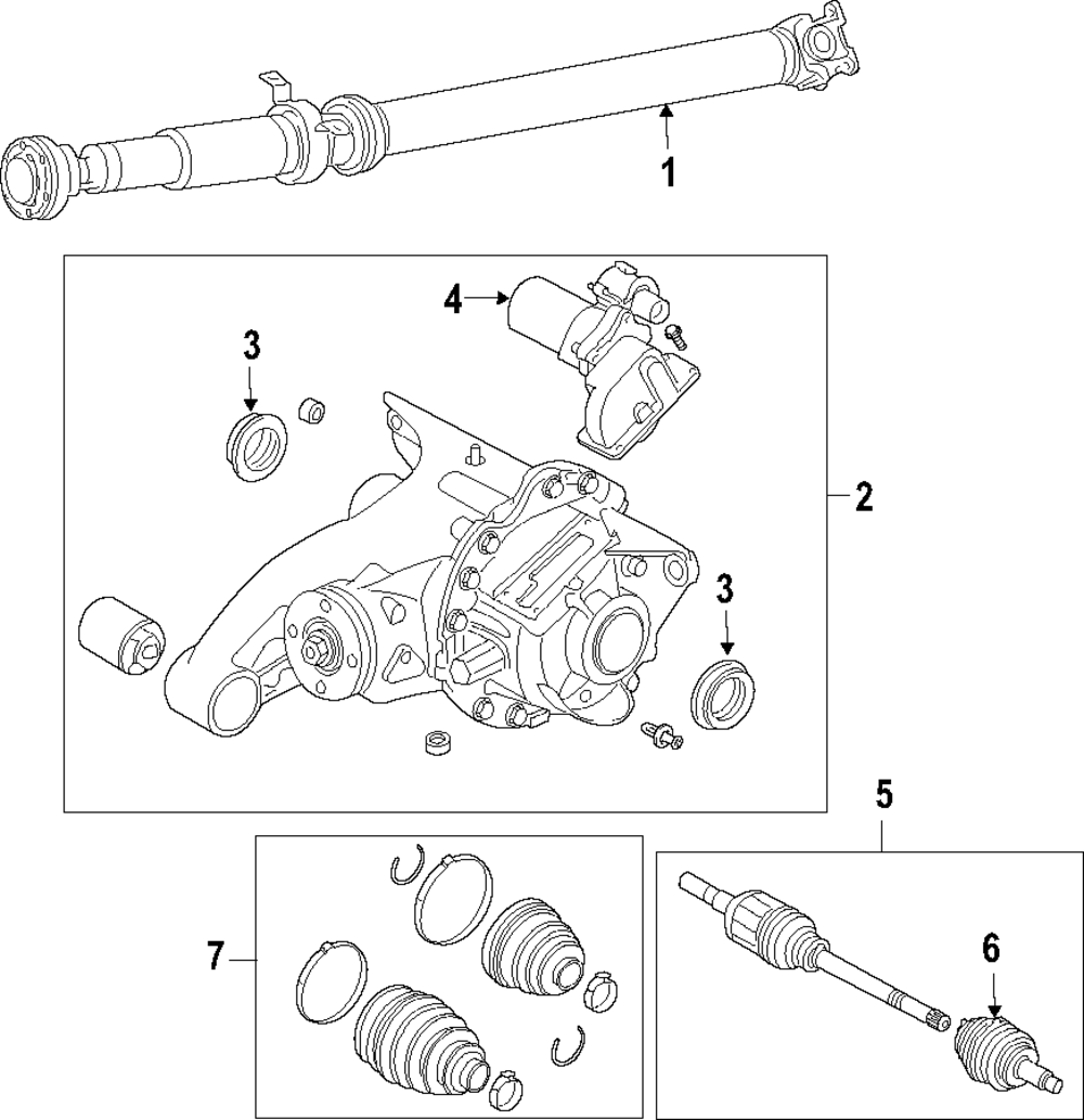 4UMOTOR Rear Drive Shaft Prop Shaft Assembly For Land Rover LR3 LR4 – LR037027, Greasable