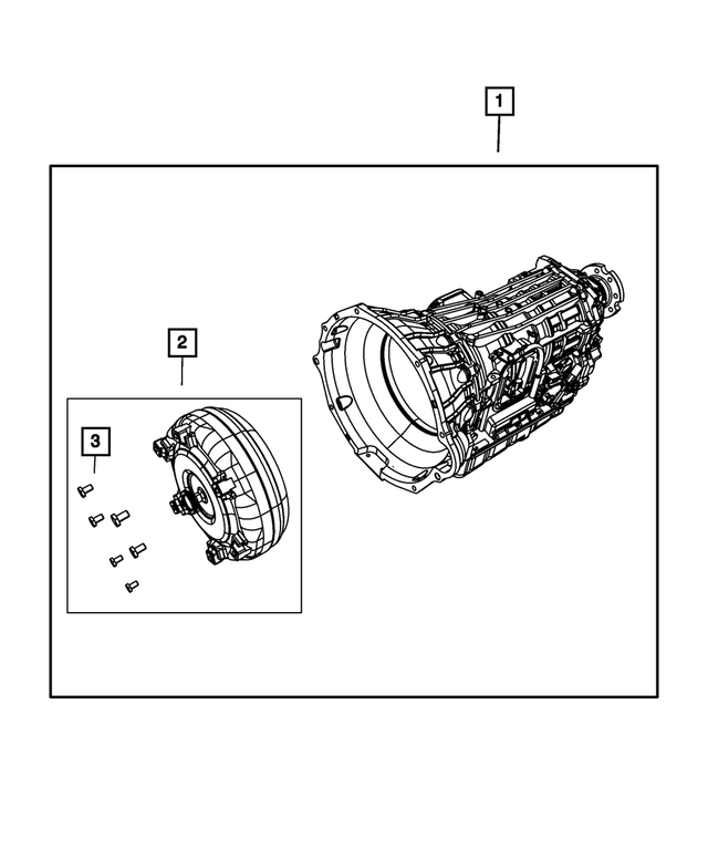 68012492AJ - AS68RC; 6-Speed; Automatic Transmission: With Torque Converter Transmission Kit for Mopar Image