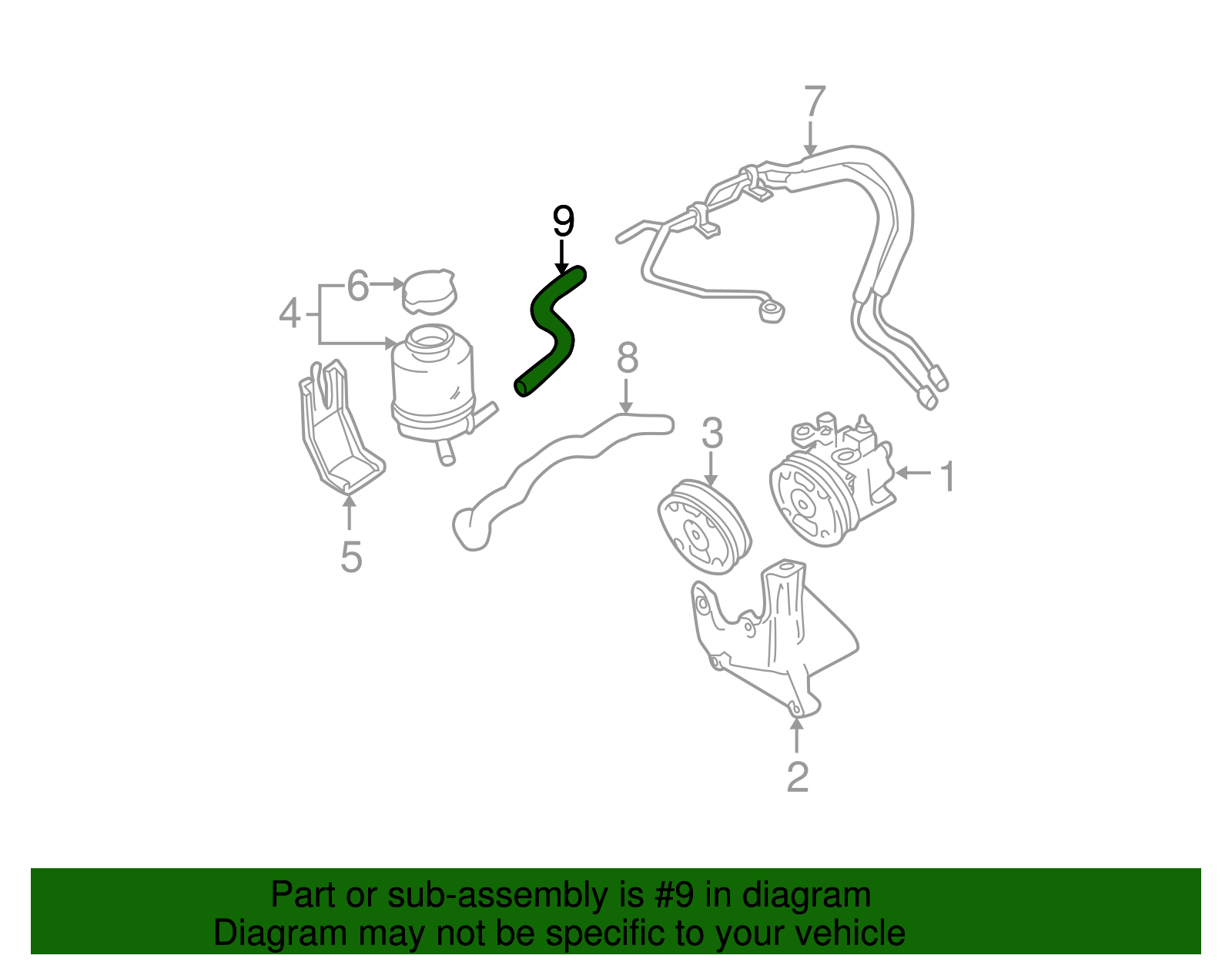OEM Subaru PCV Hose Assembly – 11815AB20A – Fits 2000-2006 Legacy, Outback, Baja 2.5L