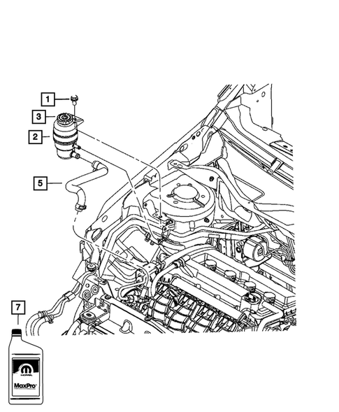 Power Steering Pump and Reservoir for 2011 Dodge Caliber #0