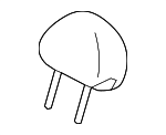 887001E000MWK - Body: Headrest for Hyundai: Accent Image
