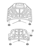 4814648 - Body Sheet Metal Except Doors: Deck Lid Plug for Mopar Image