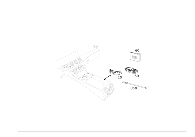 2228204515 - Telephony: Electric Line for Mercedes-Benz: C350e, C400, C450 AMG, C63 AMG, E300, E350, E43 AMG, E53 AMG, E63 AMG S, Maybach S550, Maybach S560, Maybach S600, Maybach S650, S450, S550, S550e, S560, S600, S63 AMG, S65 AMG Image