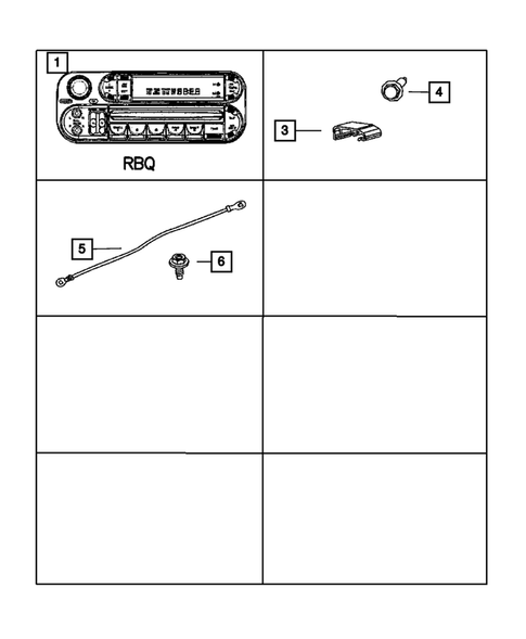 Radio, Antenna, and Speakers for 2006 Dodge Viper #1