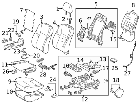 Power Seats for 2016 Toyota Avalon #4
