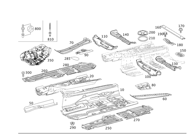 2116162116 - Substructure: Reinforcement for Mercedes-Benz Image image